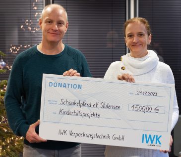 <strong><em>IWK Verpackungstechnik GmbH in Stutensee unterstützt unser Kinderhilfsprojekt</em></strong>