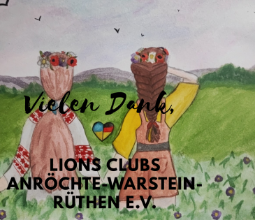 Vielen Dank an den Lions Clubs Anröchte-Warstein-Rüthen e.V.